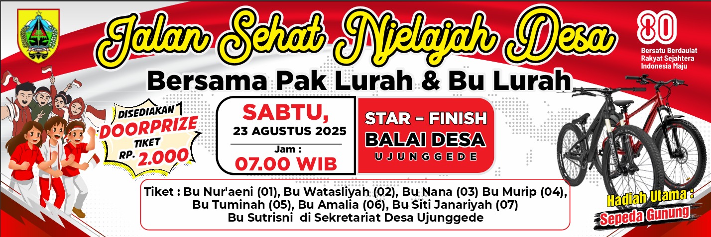 Jalan Sehat Bareng Pak Lurah & Bu Lurah Dalam HUT RI ke 80